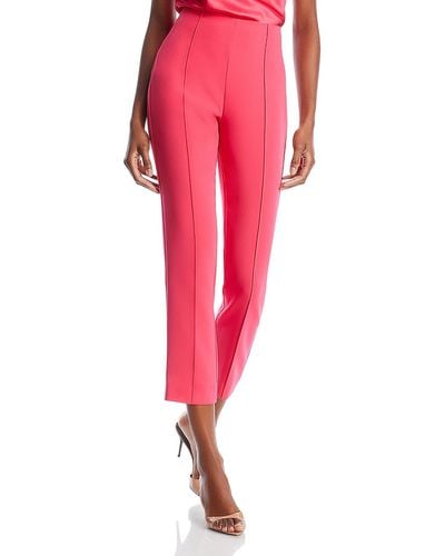 Cinq À Sept High Rise Cropped Cropped Pants - Pink