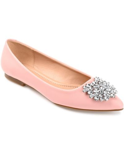 Journee Collection Collection Wide Width Renzo Flat - Pink
