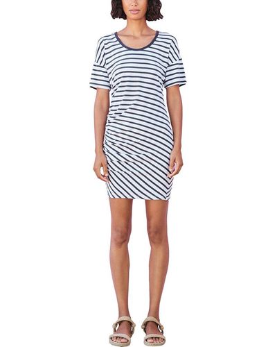 Sundry Stripe T-shirt Mini Dress - Blue