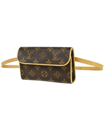 Louis Vuitton Pochette Florentine Canvas Clutch Bag (pre-owned) - Brown