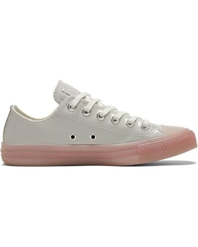 Converse Chuck Taylor All Star Mouse & Washed Coral Low Top Sneakers - Gray