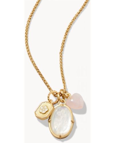 spartina 449 Forget Me Not Charm Necklace - Metallic