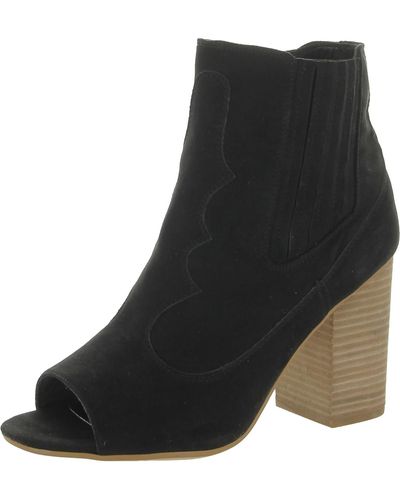 Carlos By Carlos Santana Libbie Faux Leather Open Toe Booties in