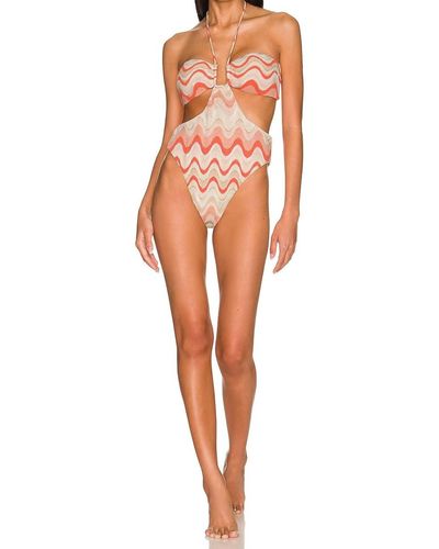 Devon Windsor Romi Full Piece Swimsuit - Orange