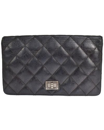 Chanel 2.55 Leather Wallet (pre-owned) - Gray