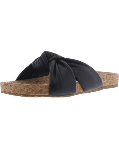 Zodiac Mae Slip On Knotted Slide Sandals - Black