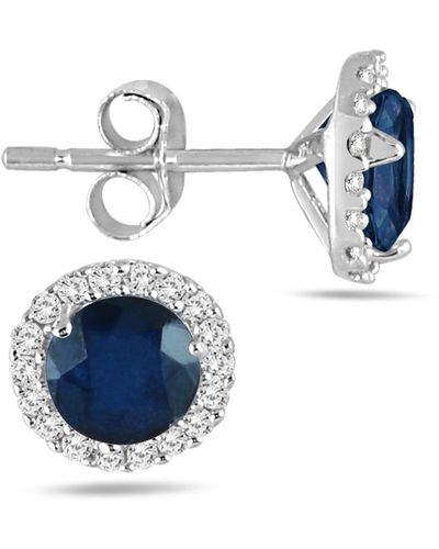 The Eternal Fit 14k 1.14 Ct. Tw. Sapphire Earrings - Blue