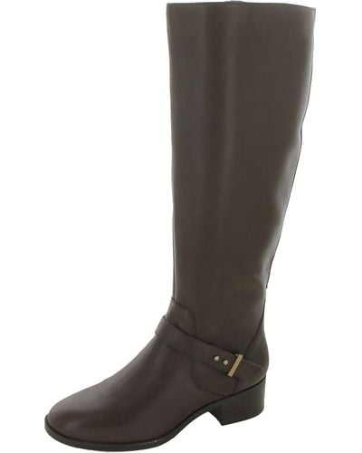 Bandolino Bloema Leather Tall Knee-high Boots - Gray