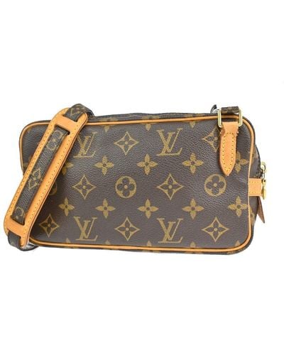 Louis Vuitton Marly Canvas Clutch Bag (pre-owned) - Gray