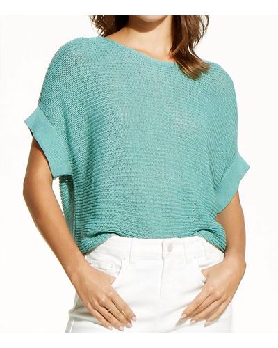 NIC+ZOE Easy Sleeve Summer Sweater - Green