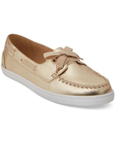 Jack Rogers Bonnie Weekend Leather Slip On Boat Shoes - White