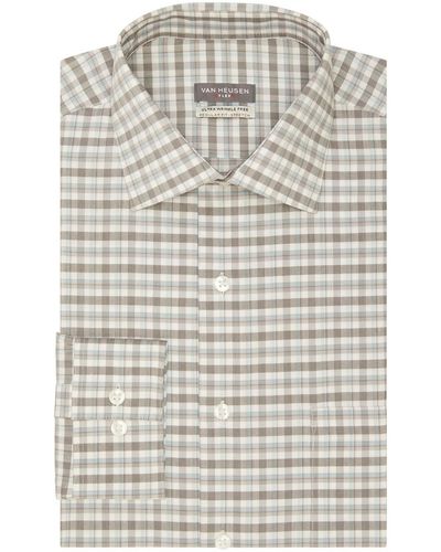 Van Heusen Wrinkle Free Office Button-down Shirt - Gray