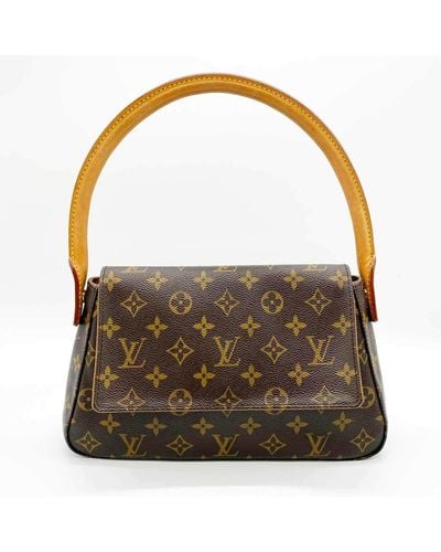 Louis Vuitton Mini Looping Canvas Shoulder Bag (pre-owned) - Brown
