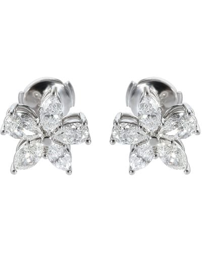 Tiffany & Co. Victoria Diamond Earrings - Metallic