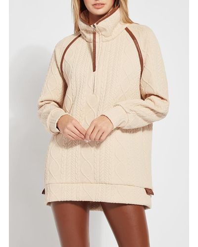 Lyssé Marian Quilted Pullover - Natural