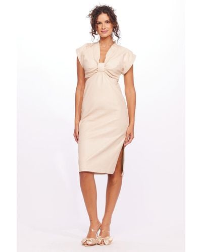 Eva Franco Mini Dress - Vegan Leather - White