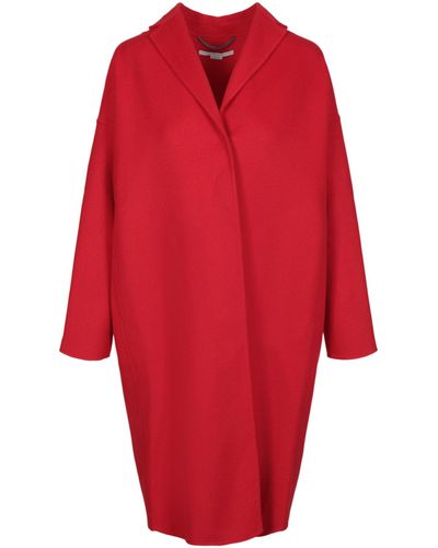 Stella McCartney Double-faced Wool Coat - Red