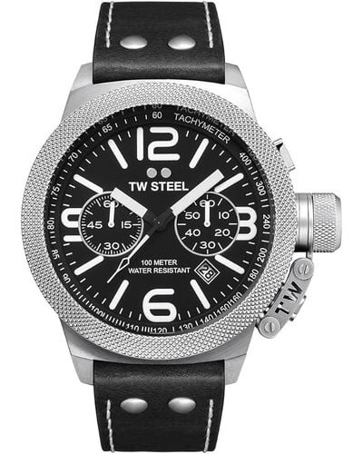 TW Steel 45mm Quartz Watch - Black