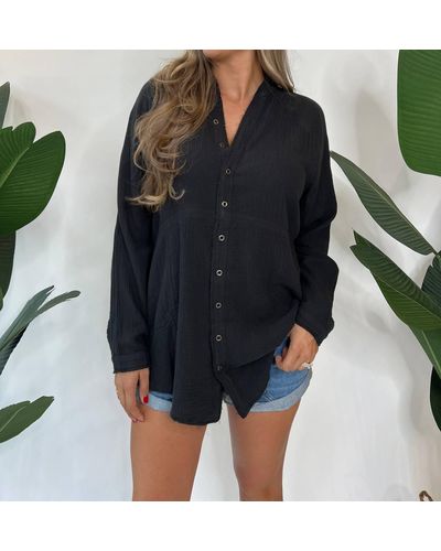 Free People Summer Button Down - Blue