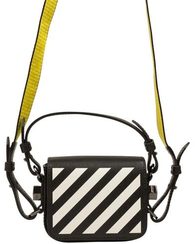 Off-White Outlet: mini bag for woman - Black  Off-White mini bag  OWNM019F22LEA003 online at