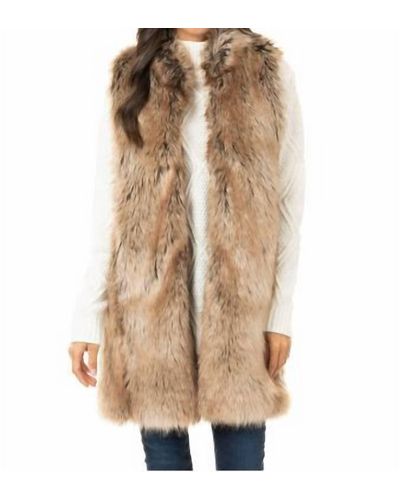 Fabulous Furs Faux Fur Everywhere Vest - Natural