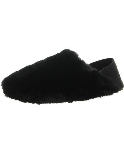 Cole Haan Faux Shearling Comfy Slide Slippers - Black