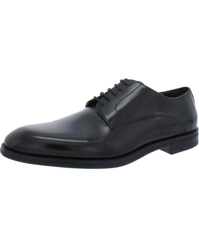 To Boot New York Amedeo Leather Cap Toe Oxfords - Black