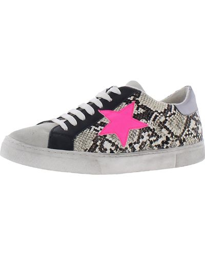 Steven by Steve Madden Rubie Distressed Fashion Sneakers - Pink