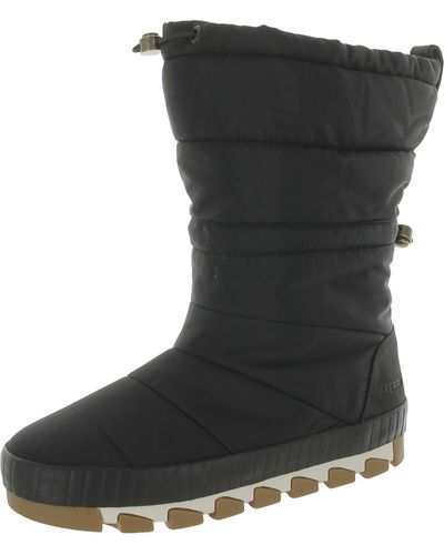Sperry Top-Sider Shearling Lined Cold Weather Winter & Snow Boots - Black