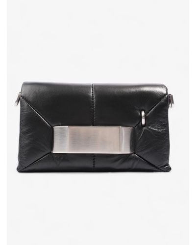 Rick Owens Griffin Quilted Clutch Leather - Black