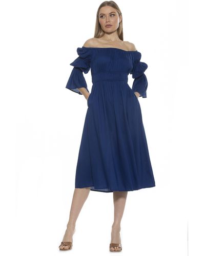 Alexia Admor Rey Midi Dress - Blue