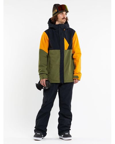 Volcom L Insulated Gore-tex Jacket - Gold - Green