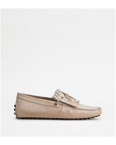 Tod's Gommino Driving Shoes - Natural