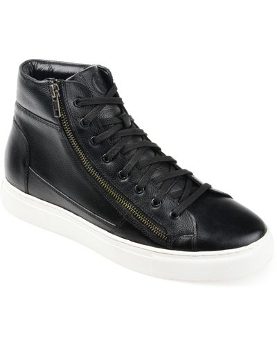 Thomas & Vine Xander Leather High Top Sneaker - Black