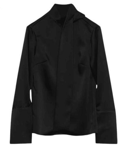 Jonathan Simkhai Candela Shirt With Ties - Black