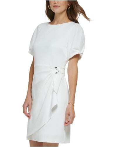 Rachel Roy Tie Front Mini Mini Dress - White