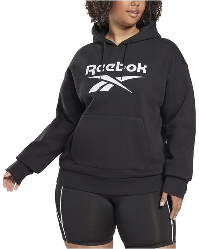Reebok Plus Cotton Logo Hoodie - Black