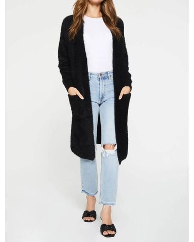 Another Love Electra Fuzzy Soft Cardi - Black