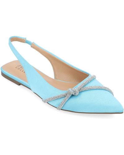 Journee Collection Collection Rebbel Flats - Blue