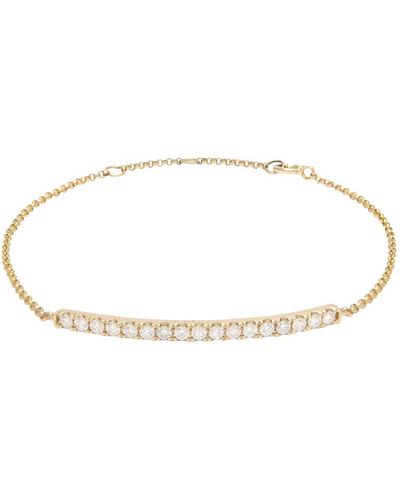 Monary Diamond Bar Bracelet (14k) (6+.05+.05") - Metallic