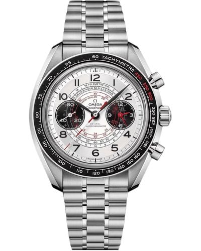 Omega Chronoscope White Dial Watch - Metallic