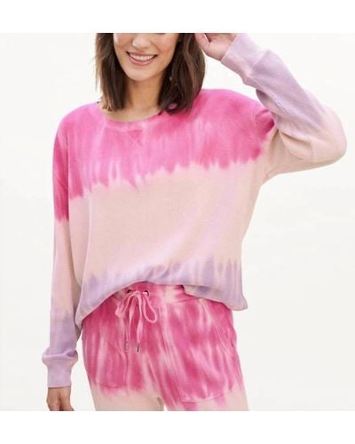 Splendid Felicity Thermal Sweater - Pink