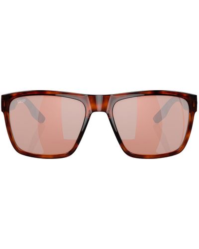 Costa Del Mar Paunch 6s9050 905007 580p Square Polarized Sunglasses - Black
