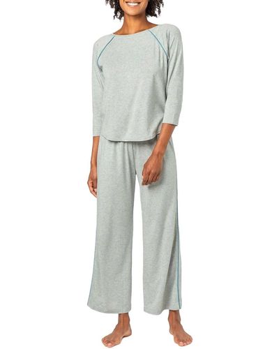 Lilla P 3/4 Sleeve Sleepwear Set - Gray