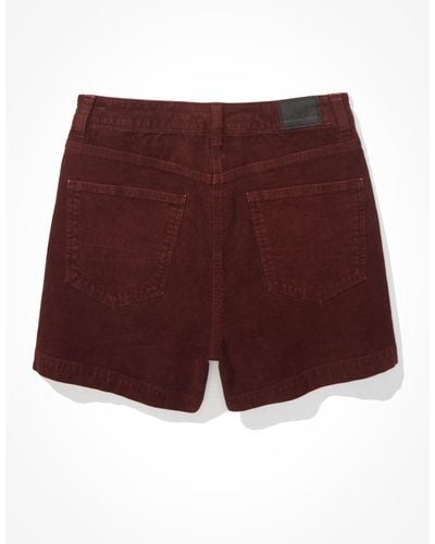 American Eagle Outfitters Ae Corduroy Mom Skort - Red