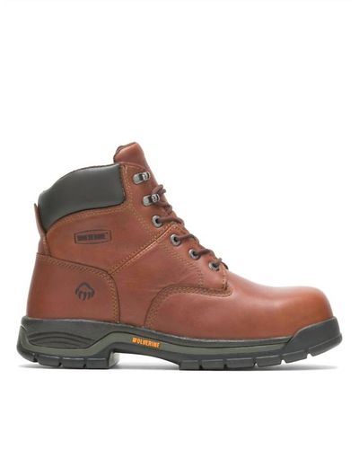 Wolverine Men's Harrison Lace-up 6" Work Boot - Extra Wide Width - Brown