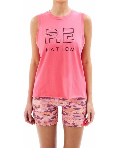 P.E Nation Shuffle Tank - Pink