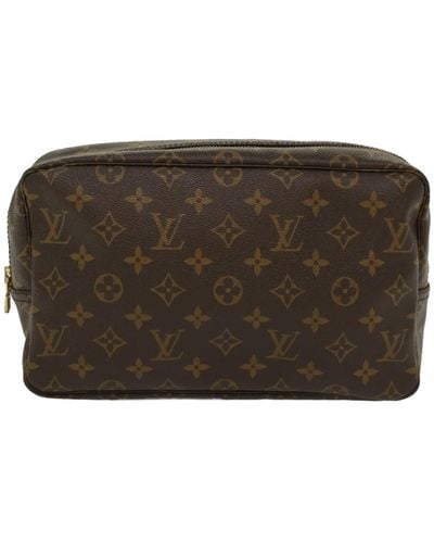 Louis Vuitton Trousse De Toilette Canvas Clutch Bag (pre-owned) - Brown