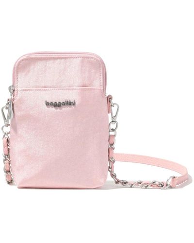 Baggallini Take Two Rfid Bryant Crossbody Bag With Chain - Pink