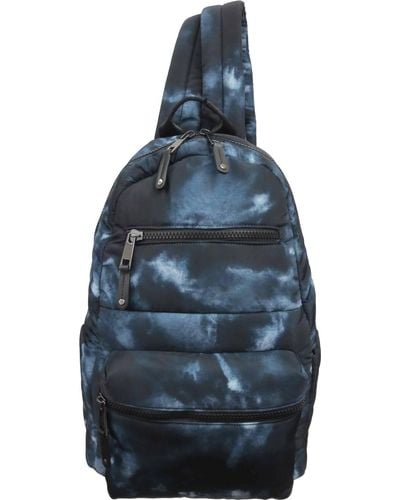 Sondra Roberts Tie Dye Quilted Nylon Backpack - Blue